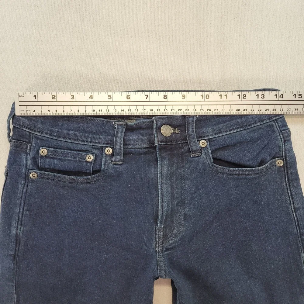 J.Crew 484 Slim Fit Jeans Mens 28x32 Dark Wash Low Rise Stretch Denim